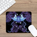 Dark Gemini Zodiac Sign Print Mouse Pad
