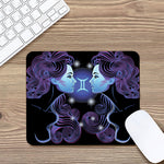 Dark Gemini Zodiac Sign Print Mouse Pad