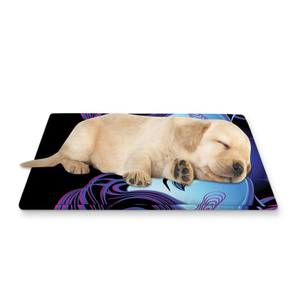 Dark Gemini Zodiac Sign Print Pet Cooling Mat Cover