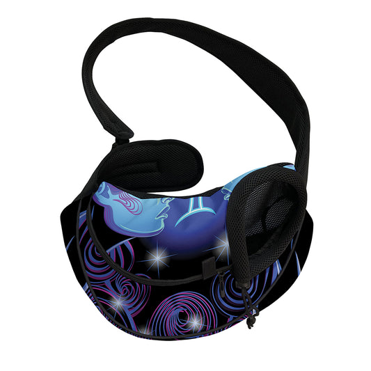 Dark Gemini Zodiac Sign Print Pet Sling Carrier