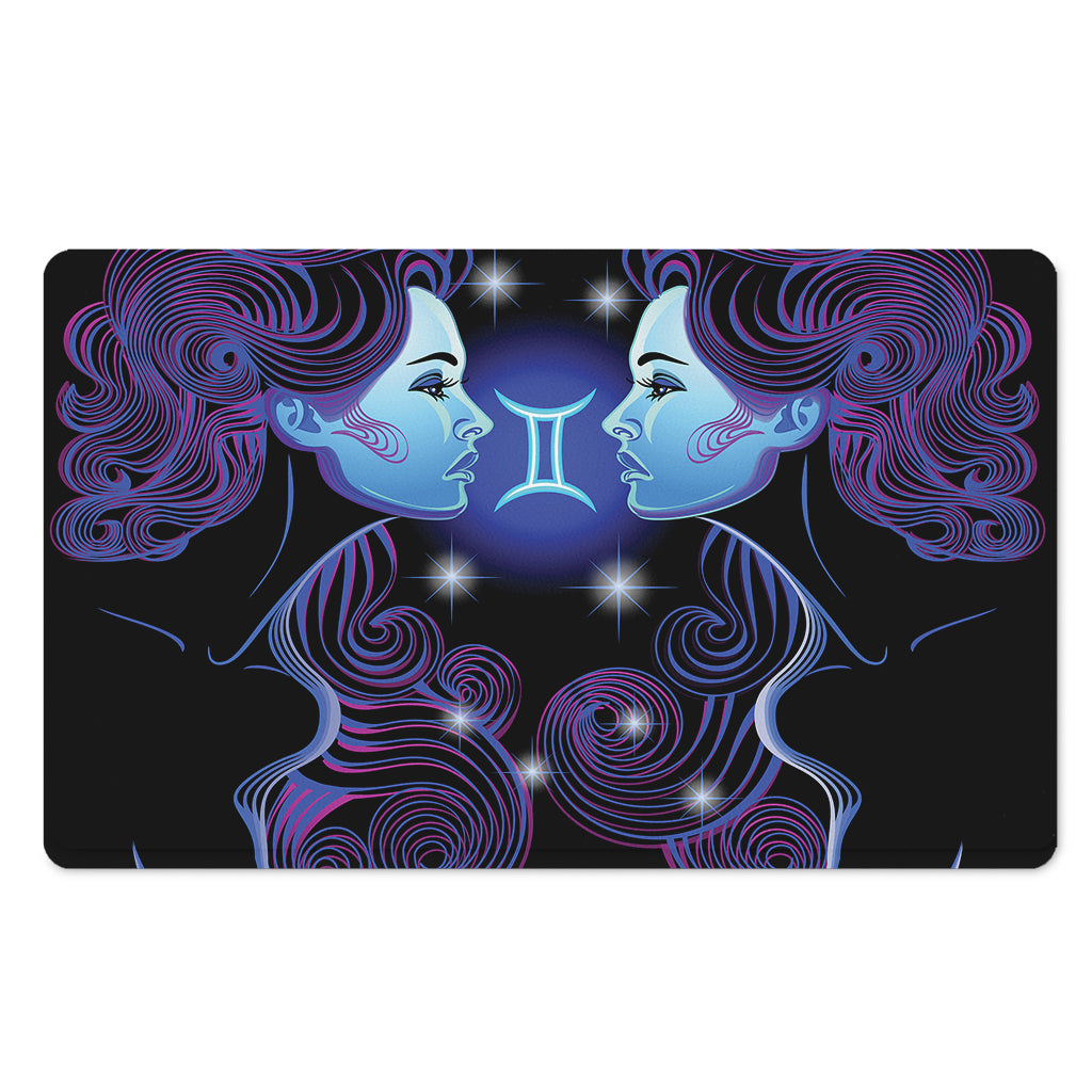 Dark Gemini Zodiac Sign Print Polyester Doormat