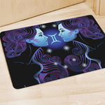 Dark Gemini Zodiac Sign Print Polyester Doormat