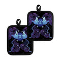 Dark Gemini Zodiac Sign Print Pot Holders