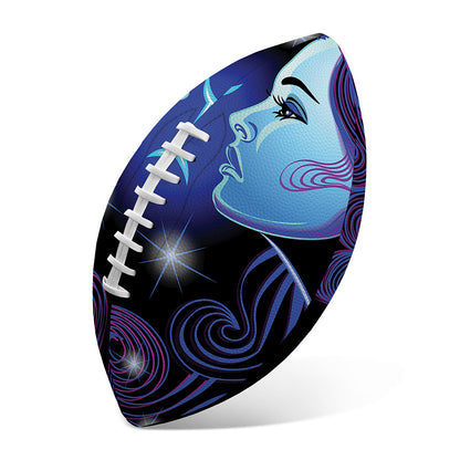 Dark Gemini Zodiac Sign Print Rugby Ball