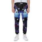 Dark Gemini Zodiac Sign Print Scuba Joggers