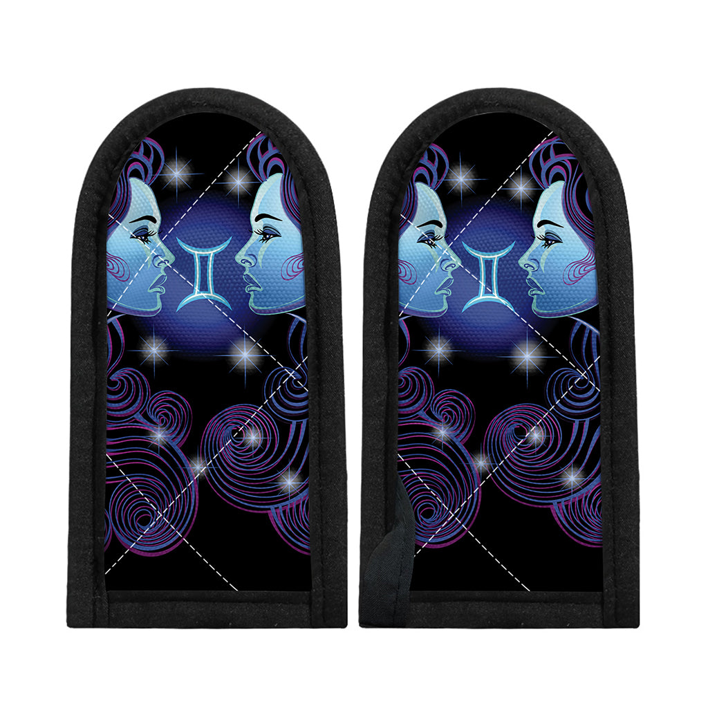 Dark Gemini Zodiac Sign Print Skillet Handle Cover