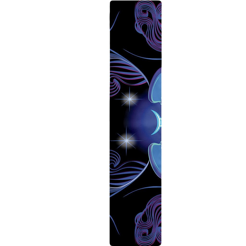 Dark Gemini Zodiac Sign Print Table Runner