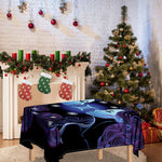 Dark Gemini Zodiac Sign Print Tablecloth