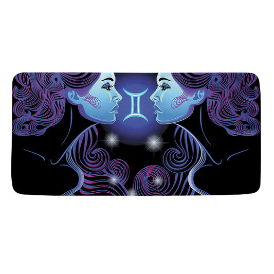 Dark Gemini Zodiac Sign Print Towel