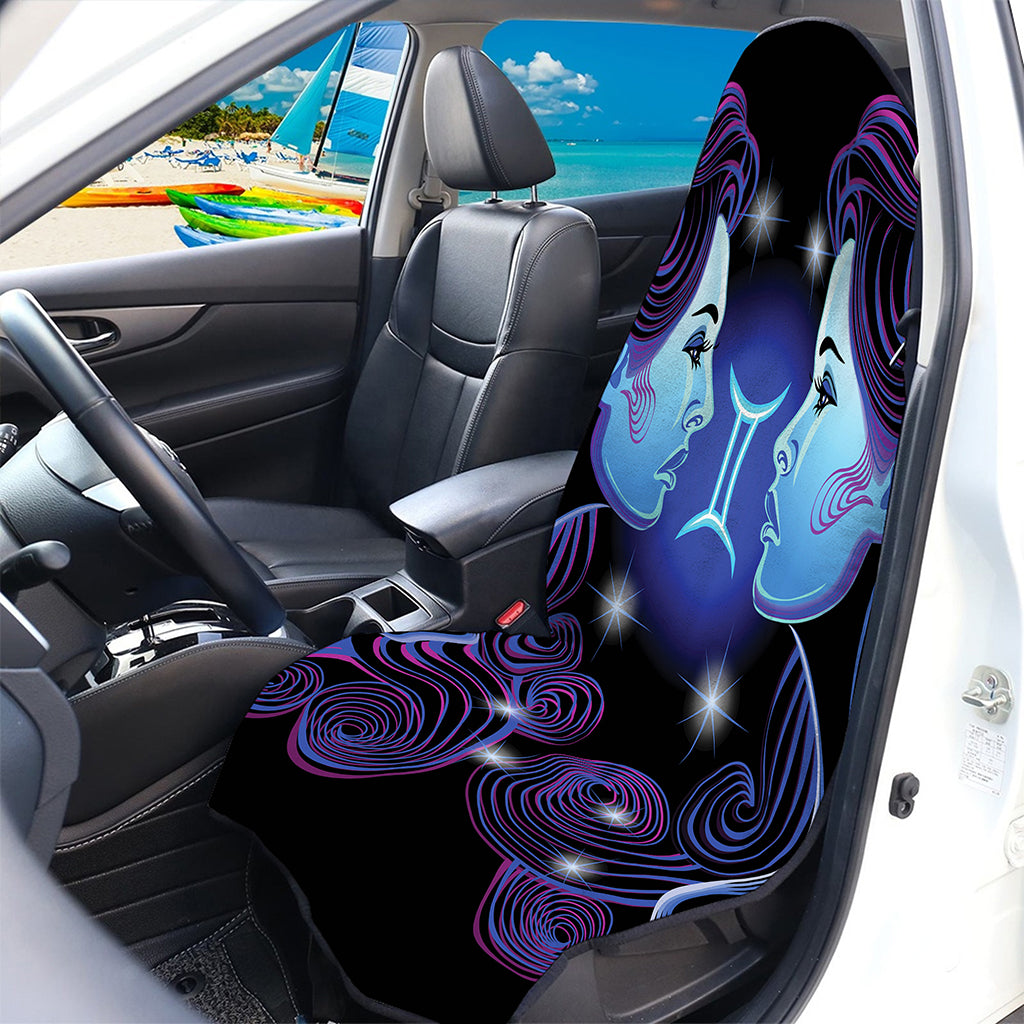 Dark Gemini Zodiac Sign Print Waterproof Car Seat Cover
