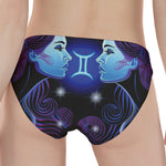 Dark Gemini Zodiac Sign Print Women's Panties