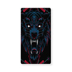 Dark Geometric Wolf Print Baby Crib Sheet