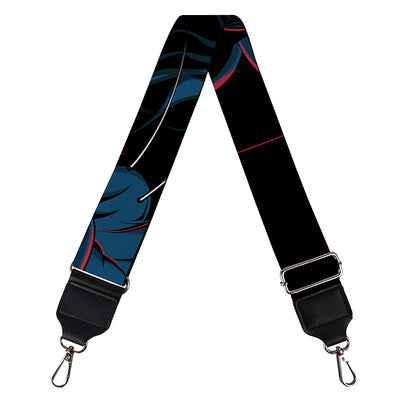 Dark Geometric Wolf Print Bag Strap