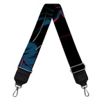 Dark Geometric Wolf Print Bag Strap