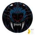 Dark Geometric Wolf Print Basketball