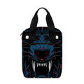 Dark Geometric Wolf Print Bible Tote Bag