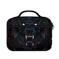 Dark Geometric Wolf Print Briefcase Bible Bag
