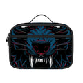 Dark Geometric Wolf Print Portable Lunch Bag