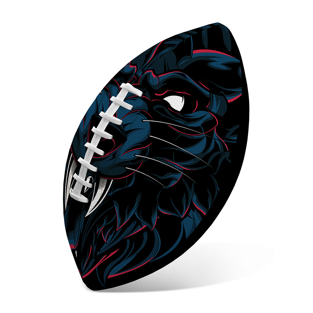 Dark Geometric Wolf Print Rugby Ball