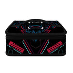 Dark Geometric Wolf Print Small Lunch Bag