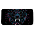Dark Geometric Wolf Print Towel