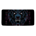 Dark Geometric Wolf Print Towel