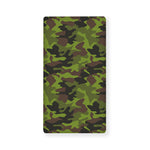 Dark Green And Black Camouflage Print Baby Crib Sheet
