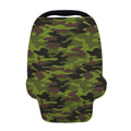 Dark Green And Black Camouflage Print Baby Seat Cover