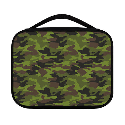 Dark Green And Black Camouflage Print Classic Bible Case