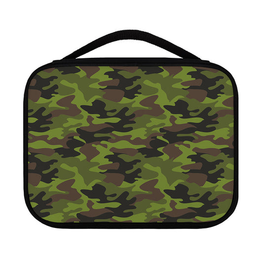 Dark Green And Black Camouflage Print Classic Bible Case