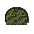 Dark Green And Black Camouflage Print Coin Purse