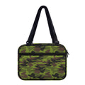 Dark Green And Black Camouflage Print Double Strap Bible Bag