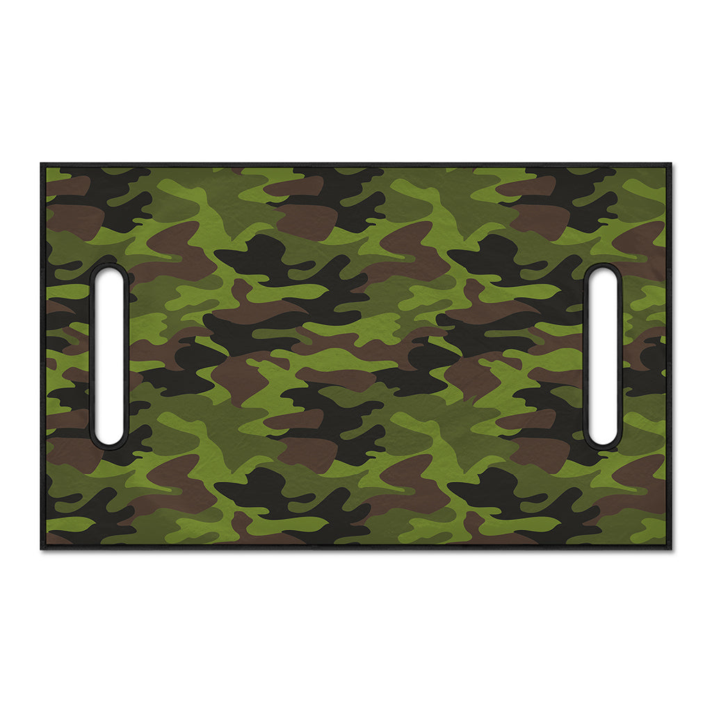 Dark Green And Black Camouflage Print Golf Cart Seat Cover