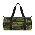 Dark Green And Black Camouflage Print Gym Bag