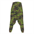 Dark Green And Black Camouflage Print Hammer Pants