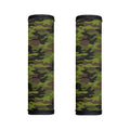 Dark Green And Black Camouflage Print Handle Covers
