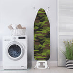 Dark Green And Black Camouflage Print Ironing Board Cover