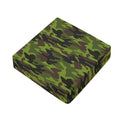 Dark Green And Black Camouflage Print Outdoor Seat Cushion Cover