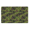 Dark Green And Black Camouflage Print Polyester Doormat
