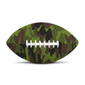 Dark Green And Black Camouflage Print Rugby Ball
