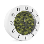 Dark Green Camouflage Print Alarm Clock