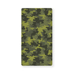 Dark Green Camouflage Print Baby Crib Sheet