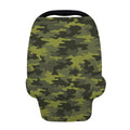 Dark Green Camouflage Print Baby Seat Cover