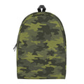 Dark Green Camouflage Print School Backpack
