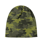 Dark Green Camouflage Print Beanie