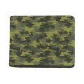 Dark Green Camouflage Print Bifold Wallet
