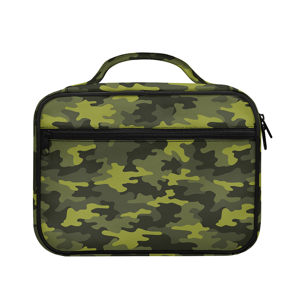 Dark Green Camouflage Print Briefcase Bible Bag