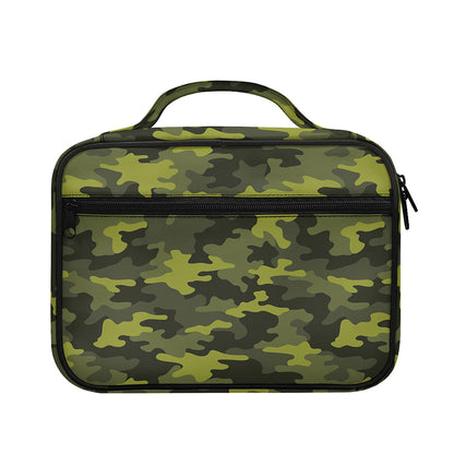 Dark Green Camouflage Print Briefcase Bible Bag