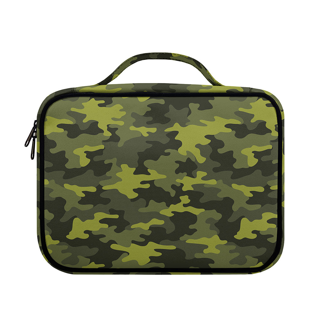 Dark Green Camouflage Print Briefcase Bible Bag