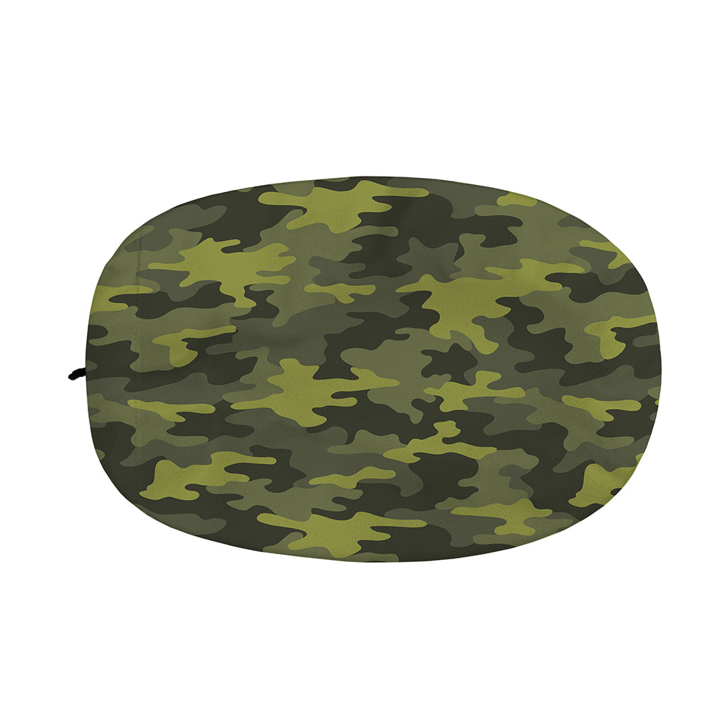 Dark Green Camouflage Print Car Side Mirror Covers